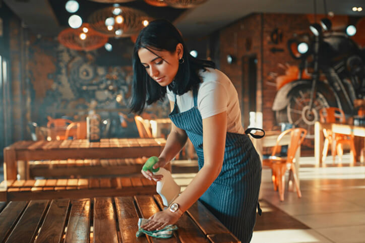 Clean restaurant