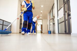A post-summer cleaning in the entryways to prepare for the season ahead.